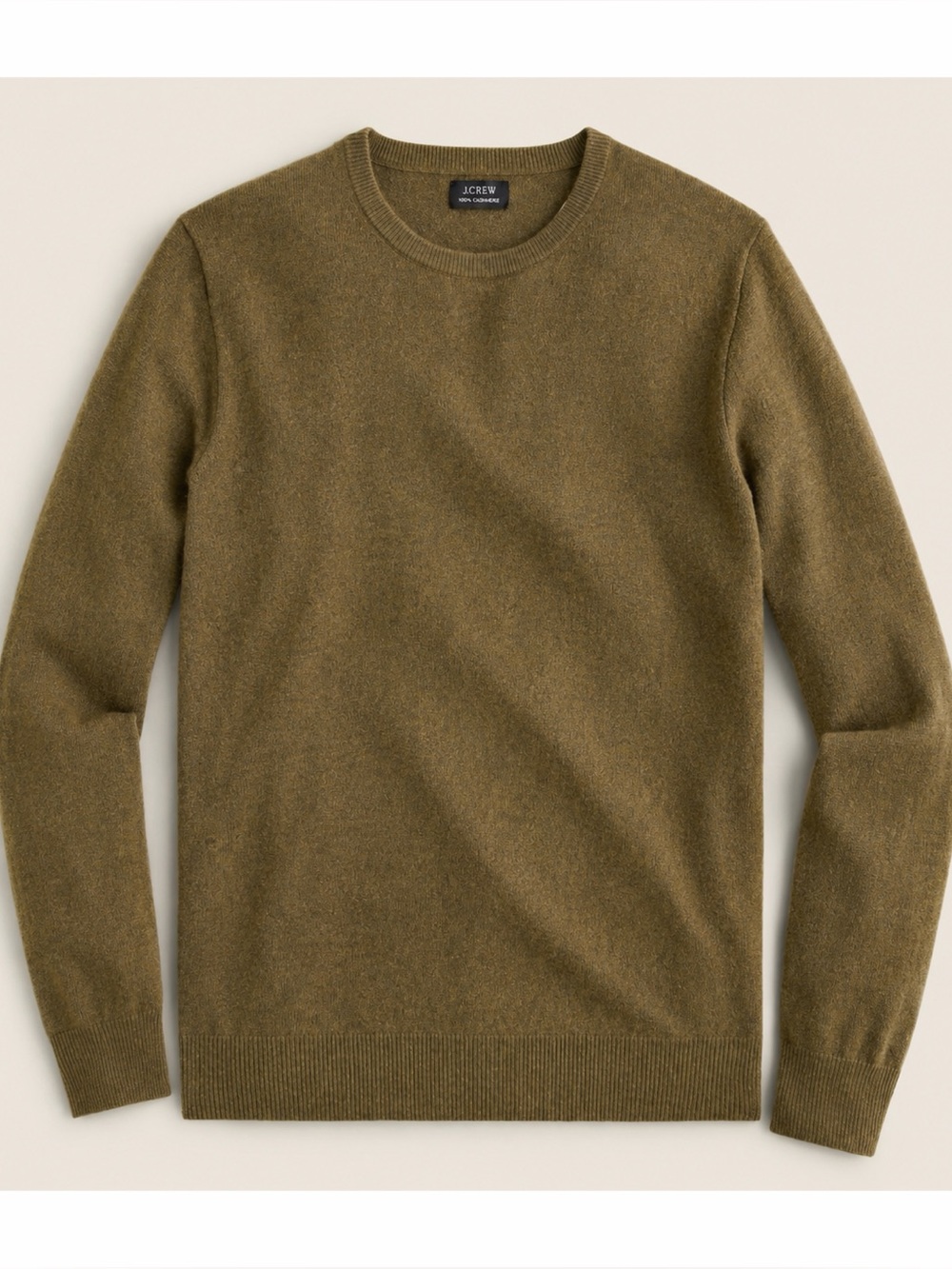 J. Crew Cashmere Crewneck Sweater - Chartreusse Olive